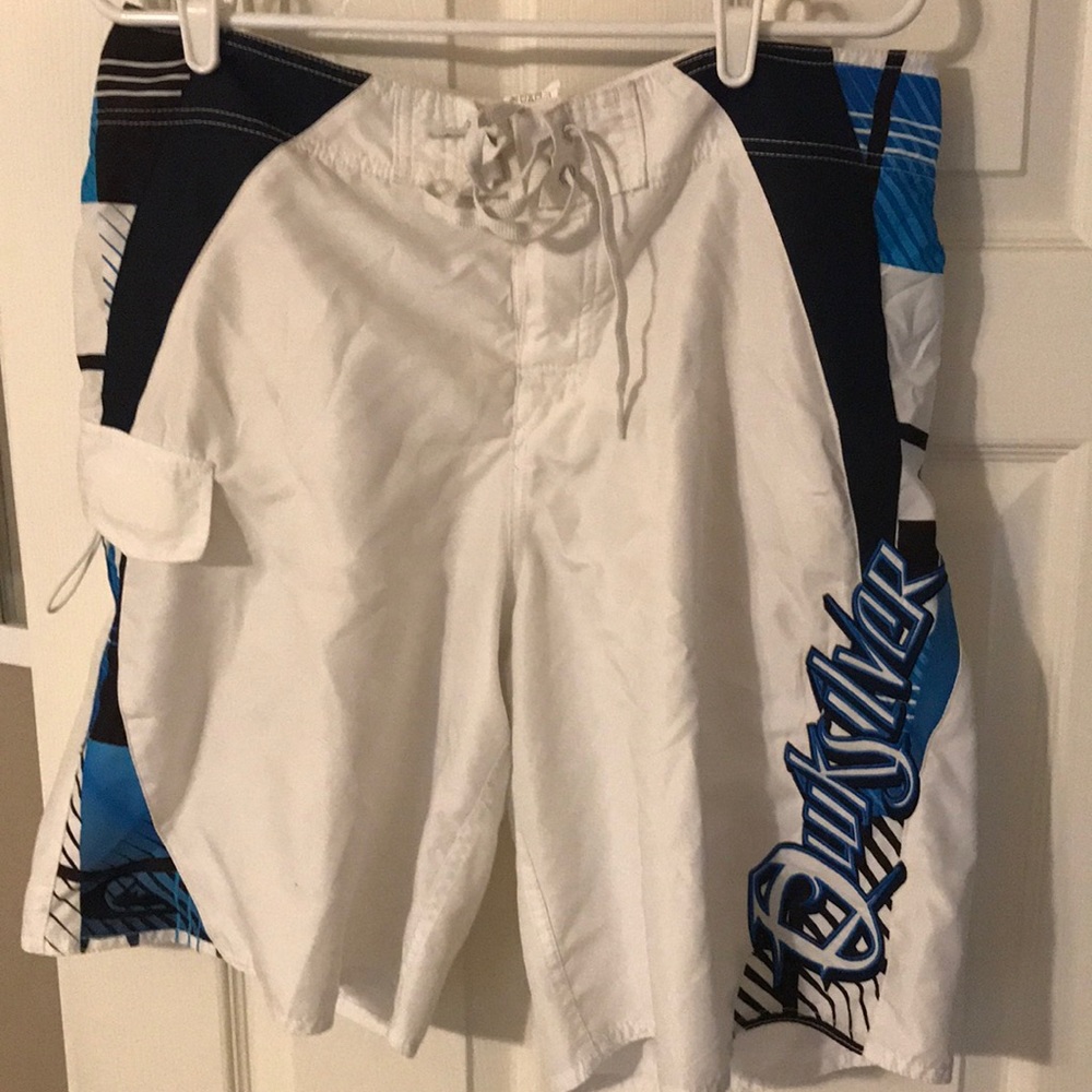 Quiksilver boardshorts blue/white/black